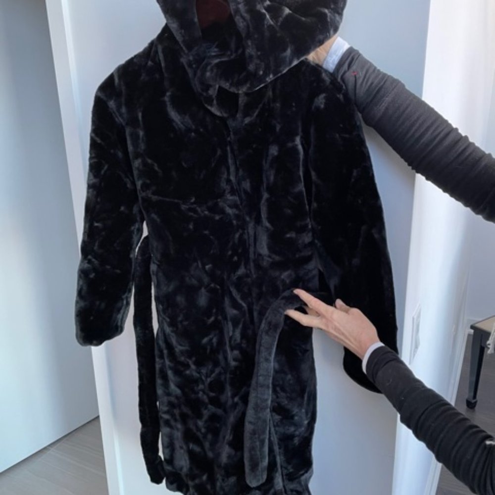Faux Fur Full Length Coat